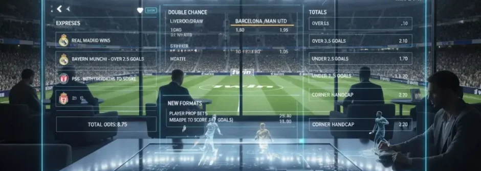 Футбольные рынки на 1win в 2025: экспрессы, двойные шансы, тоталы и новые форматы